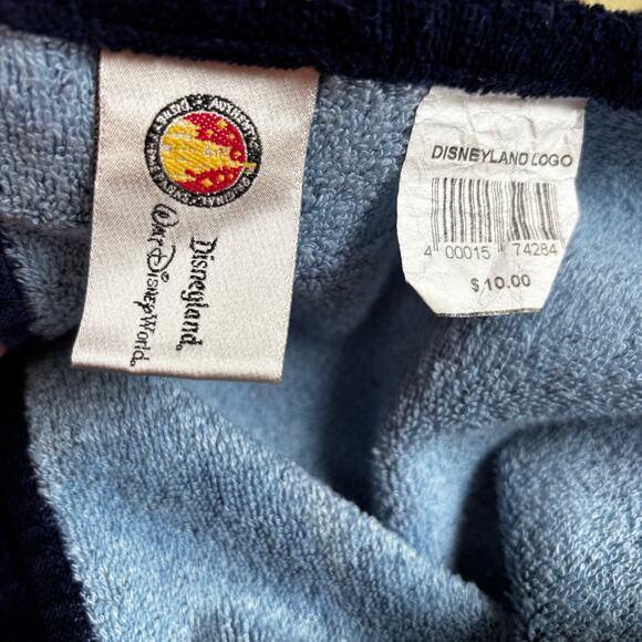 Vintage Disneyland Logo Walt Disney World beach towel 100% Cotton Blue Multi - Picture 5 of 7